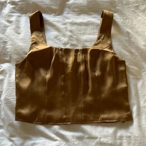 Express Gold Crop Top